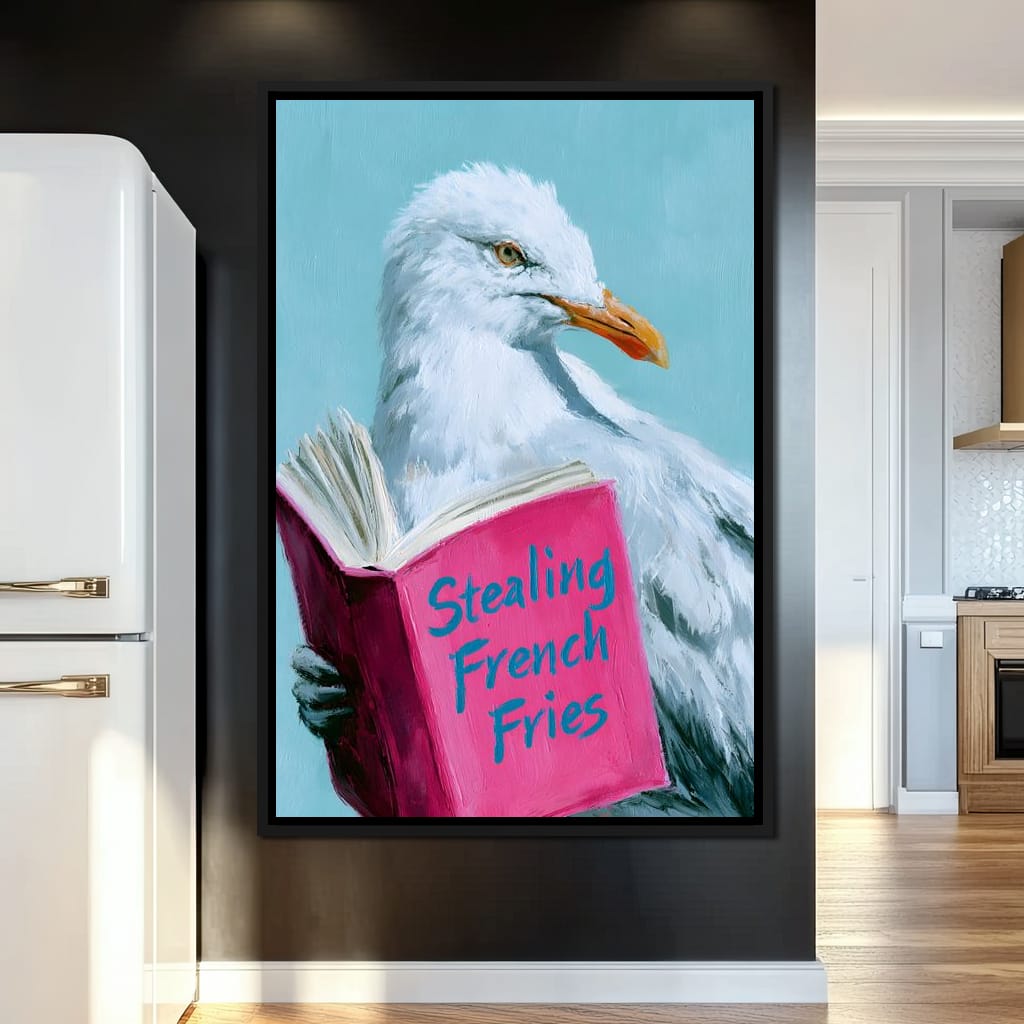A Gull Studies The Culinary Arts Canvas Wall Art