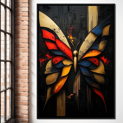 Butterfly Radiance Symphony Canvas Wall Art