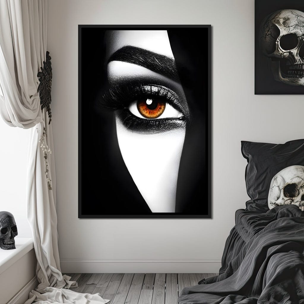 Eclipse of the Fiery Eye Canvas Wall Art