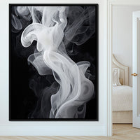 Airy Smoke Resin Canvas Wall Art