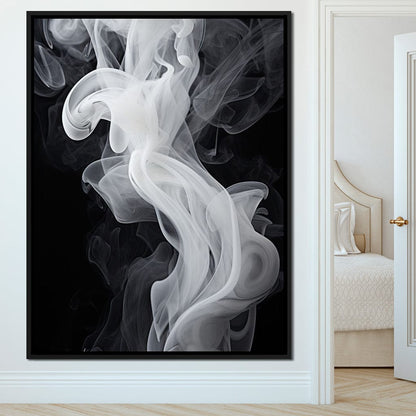 Airy Smoke Resin Canvas Wall Art