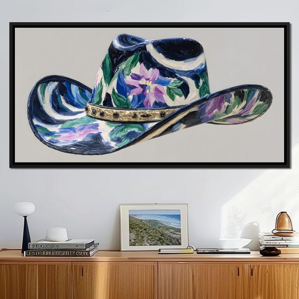 Floral Western Dreamscape Canvas Wall Art