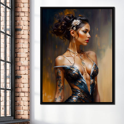 Female Portrait 071 Canvas Wall Art