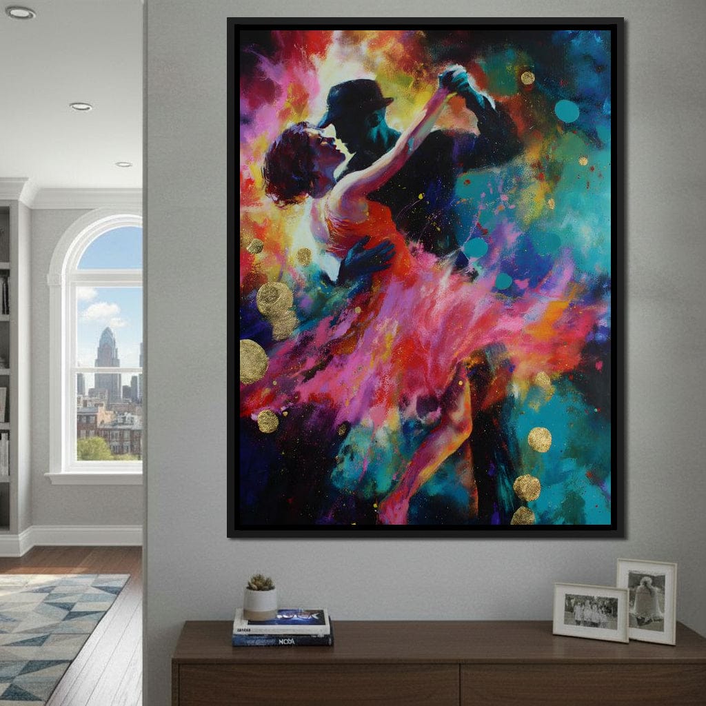 Midnight Tango Color Storm Canvas Wall Art