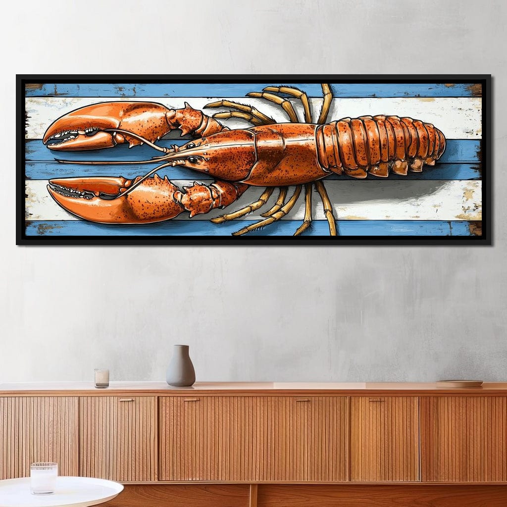 Oceanic Lobster Delight Canvas Wall Art