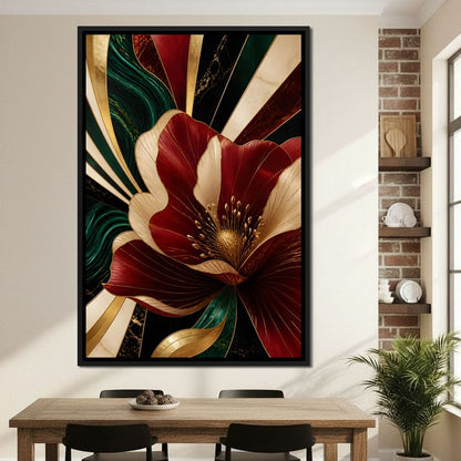 Gilded Petals Of Canvas Wall Art