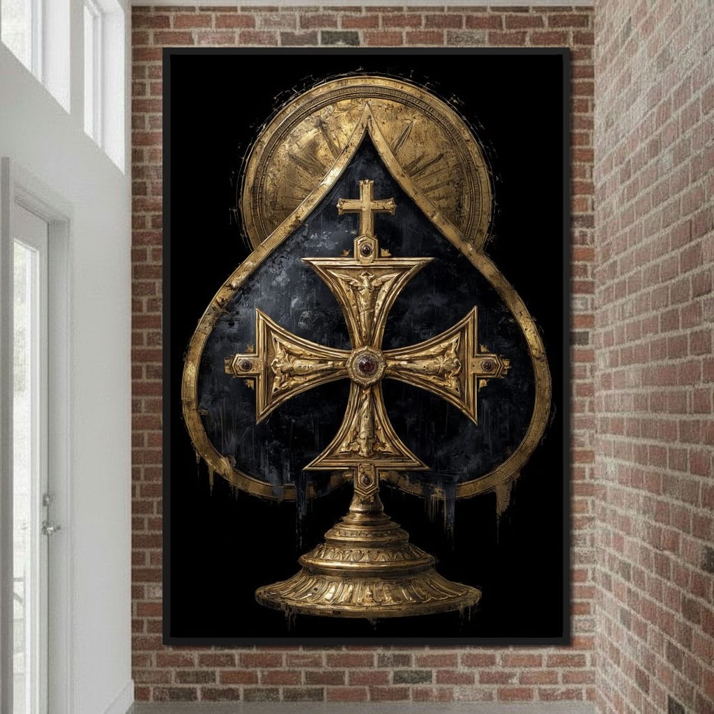 Gilded Faith Of The Spades Canvas Wall Art