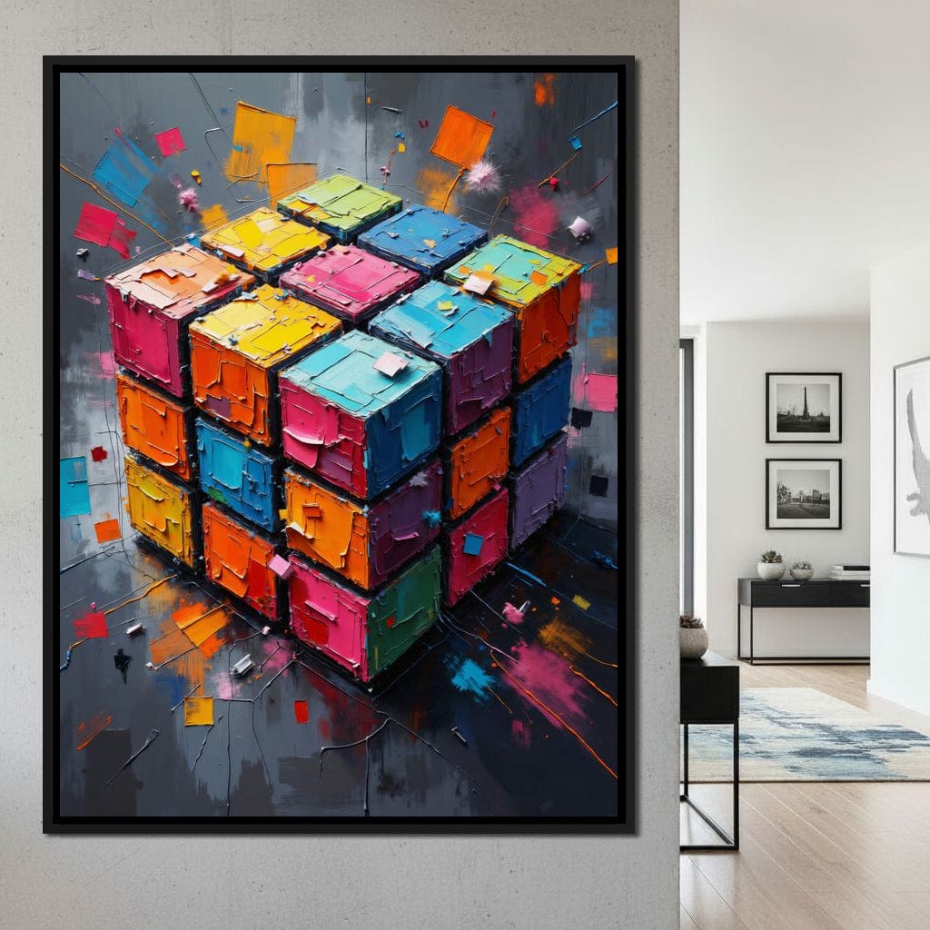 Fractured Logic Canvas Wall Art