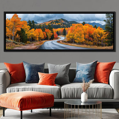Autumn Serenade Journey Canvas Wall Art