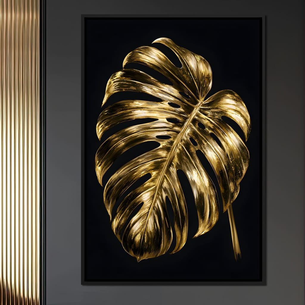 Gilded Foliage Night Study Canvas Wall Art