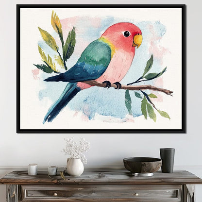 Tropical Branch Retreat Canvas Wall Art