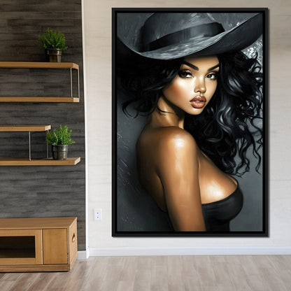 Enchanting Elegance Portrait Canvas Wall Art