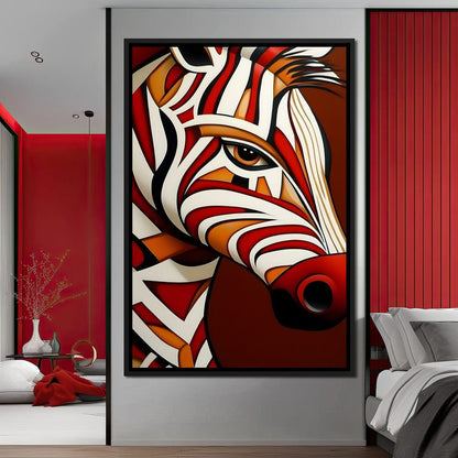 Stripes of the Savanna Melody Canvas Wall Art