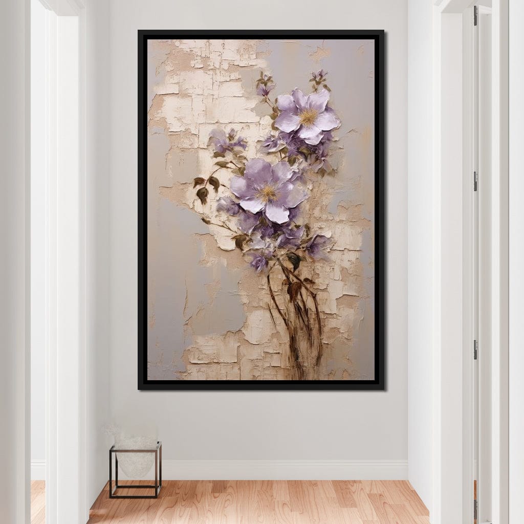 Blossoms Amidst Ruins Canvas Wall Art