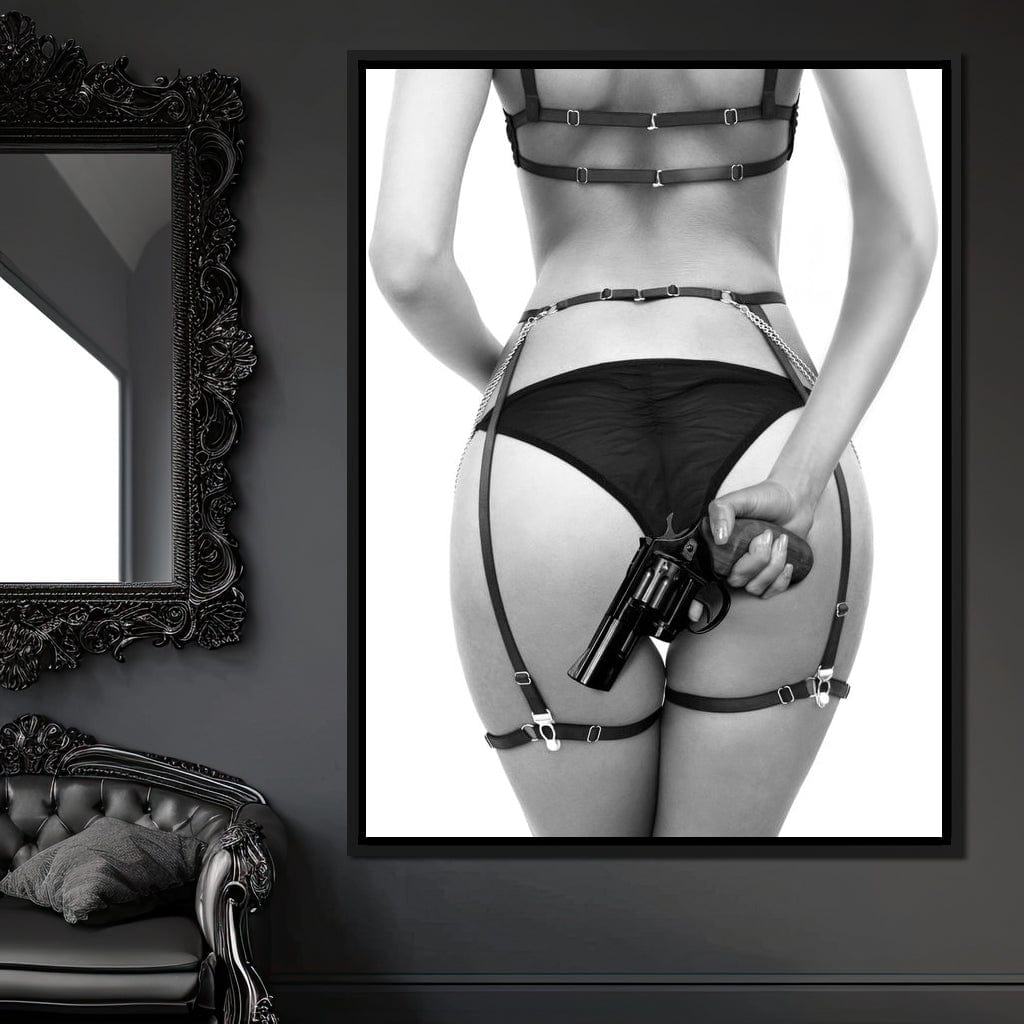 Gun Ass Canvas Wall Art