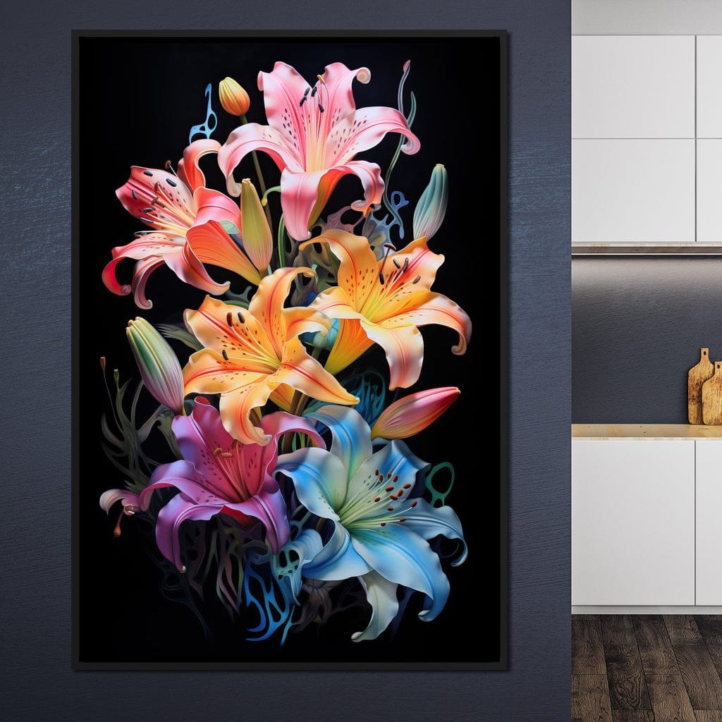 Dazzling Colors in Bloom Canvas Wall Art