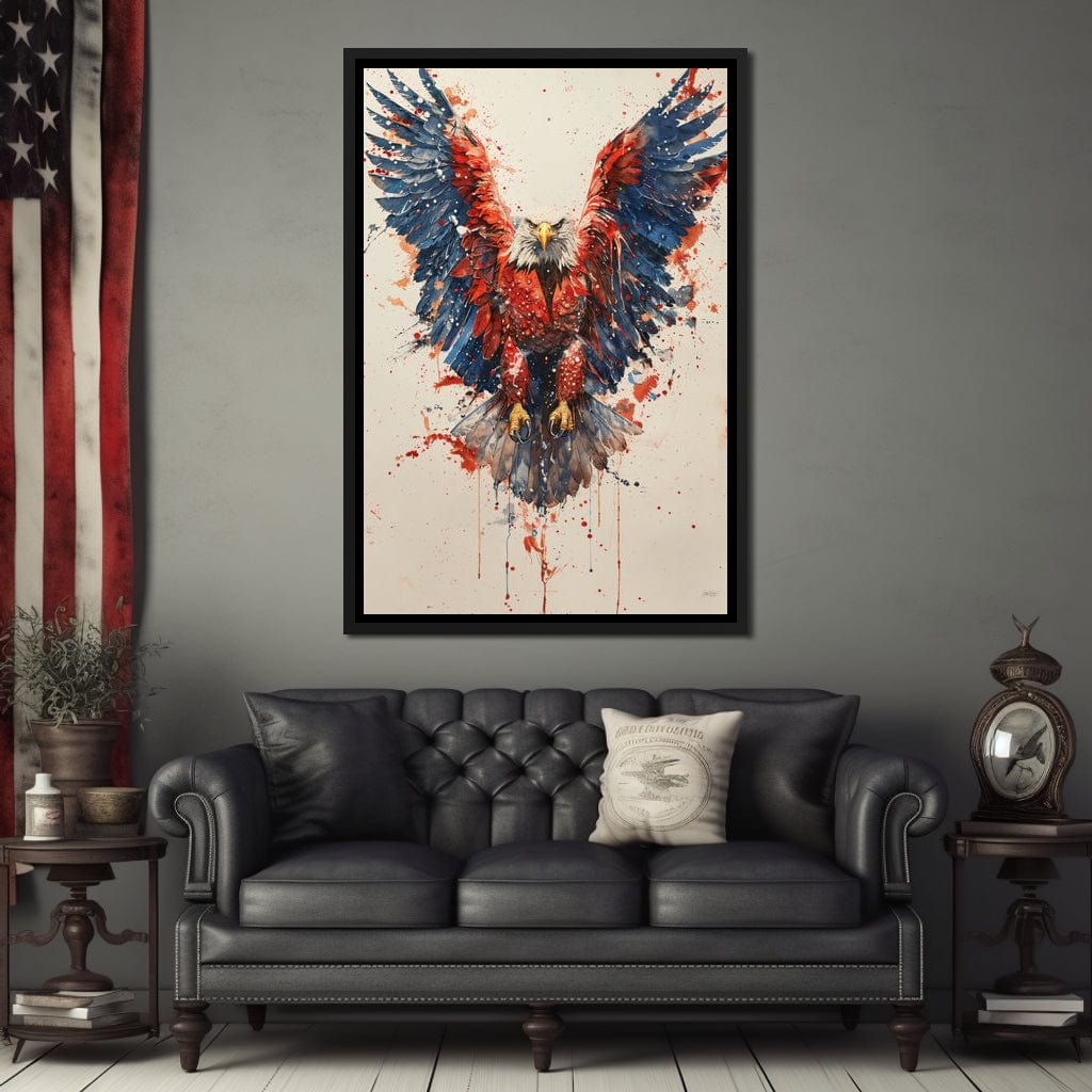 Majestic Flight: The Spirit of America Canvas Wall Art