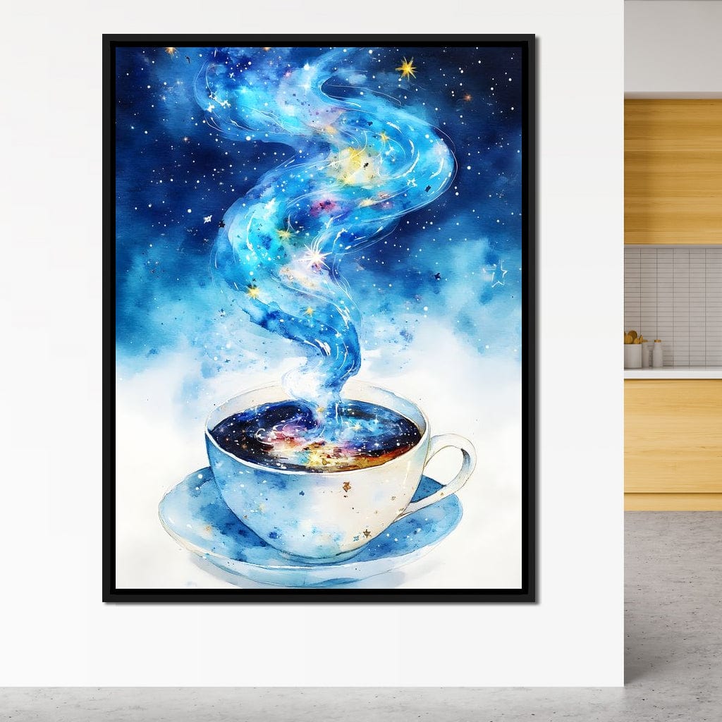 Celestial Coffee of Dreams Canvas Wall Art