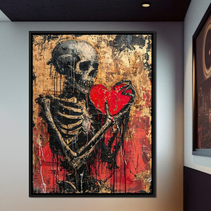 Romantic Skeleton 9 Canvas Wall Art