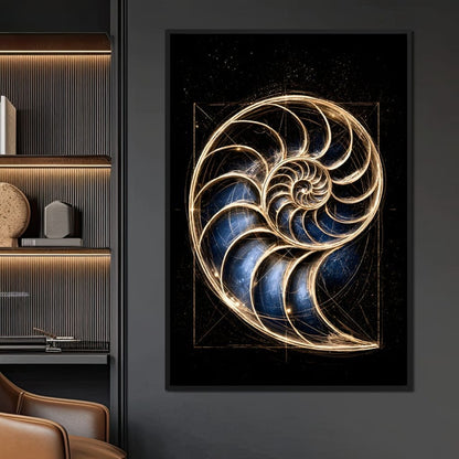 Golden Proportion of the Infinite Cosmos Canvas Wall Art