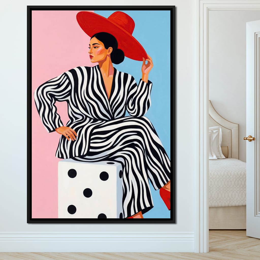 The Dice and the Diva Canvas Wall Art