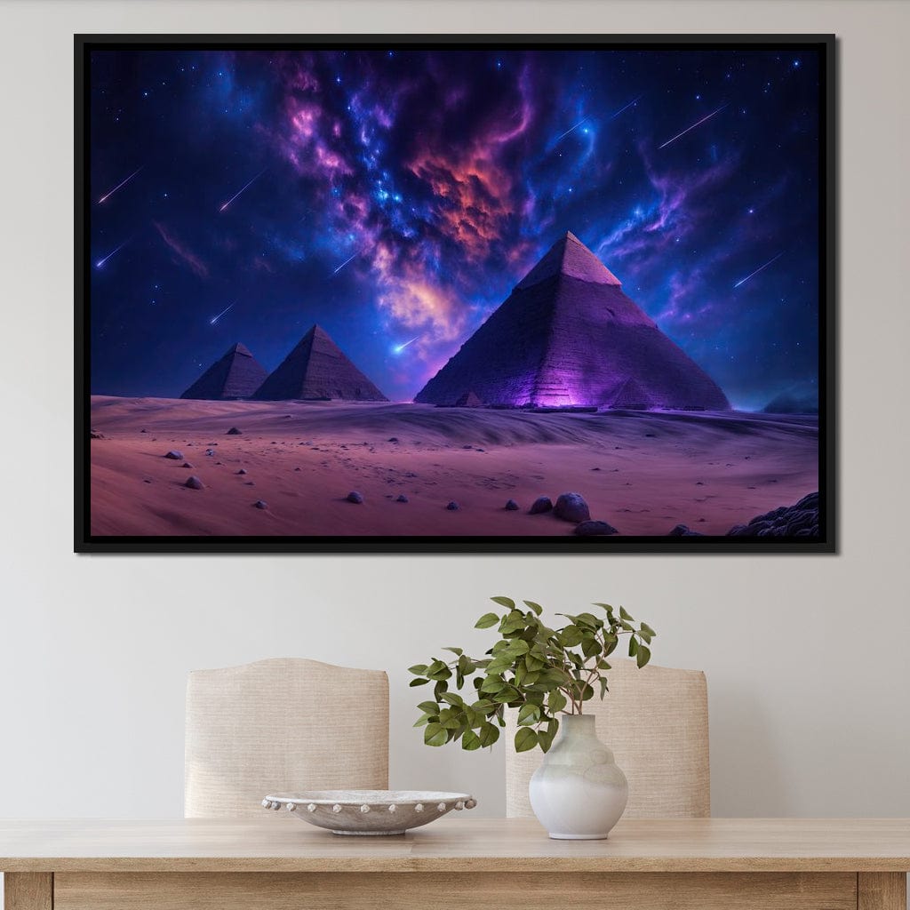 Stardust Over Giza Canvas Wall Art