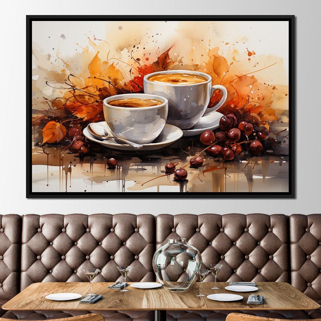 Autumn Coffee Brew Canvas Wall Art