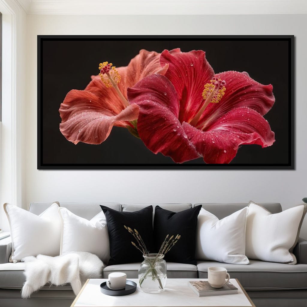Morning Kiss of Paradise Canvas Wall Art