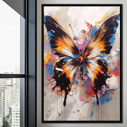 Psychedelic Lepidoptera Canvas Wall Art