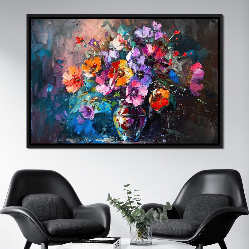 Bouquet of Vibrant Dreams Canvas Wall Art