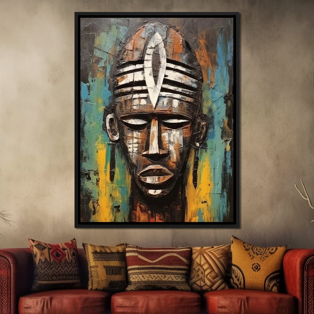Tribal Mask 18 Canvas Wall Art