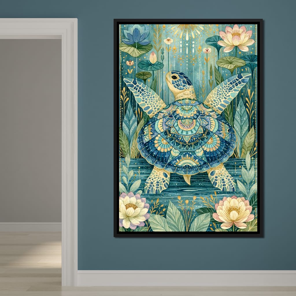 Sacred Traveler Of The Golden Waters Canvas Wall Art