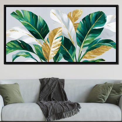 Gold Leaf Botanical Palmdream Canvas Wall Art