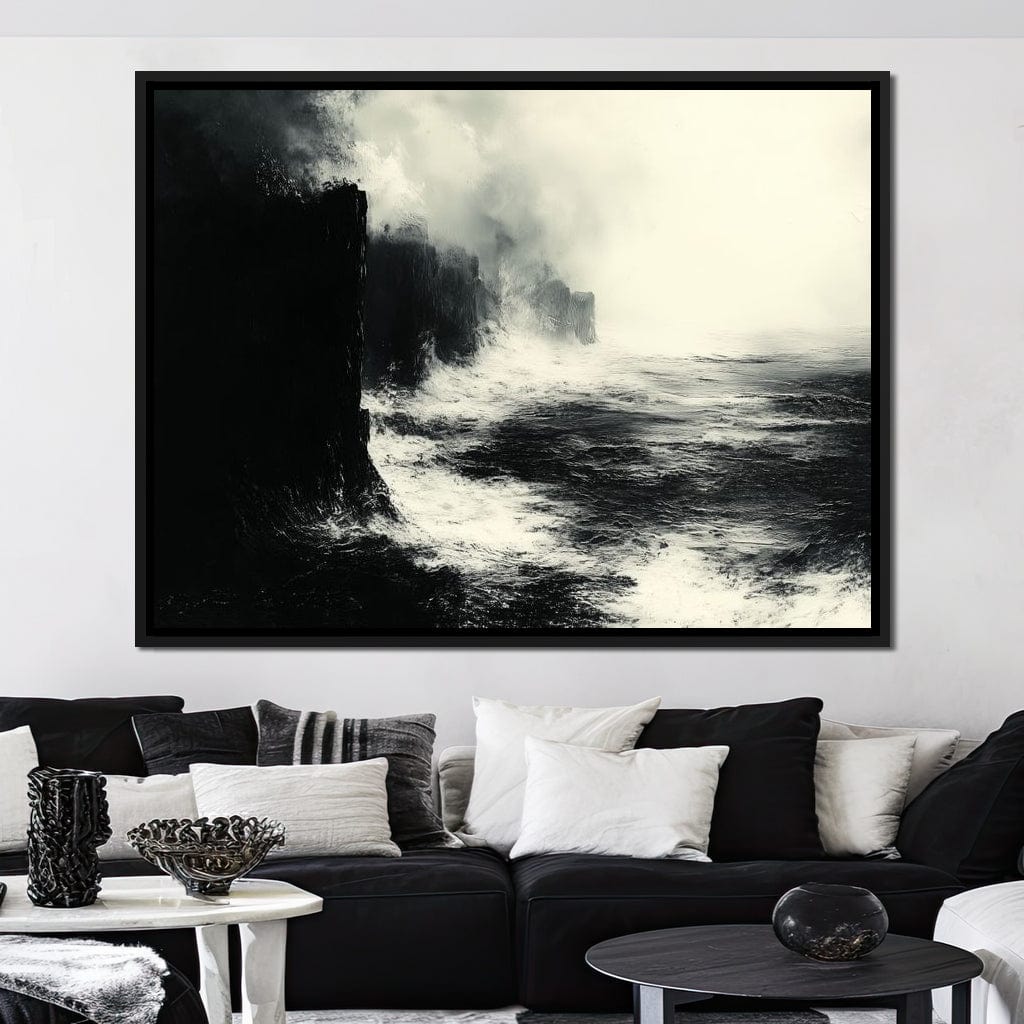 Black Shores Canvas Wall Art