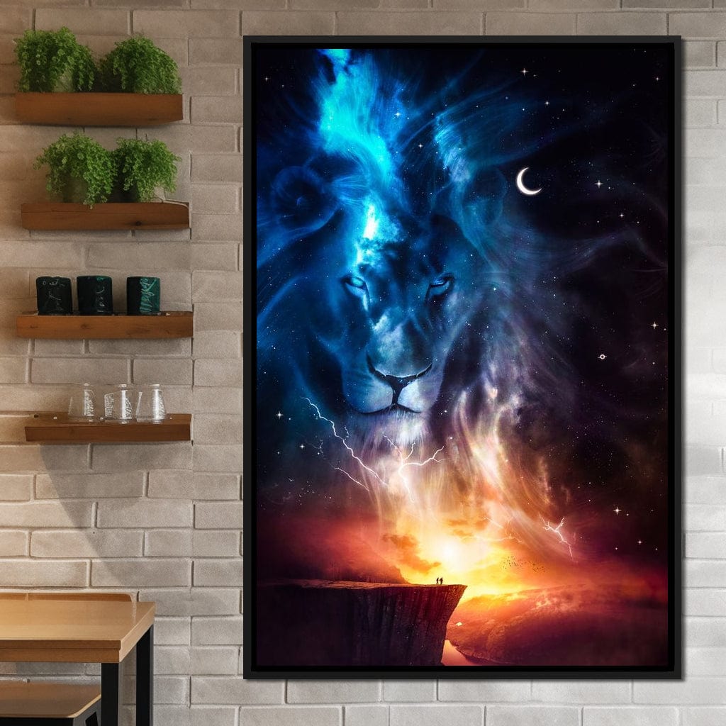 Spirit Animal Totem Lion Canvas Wall Art