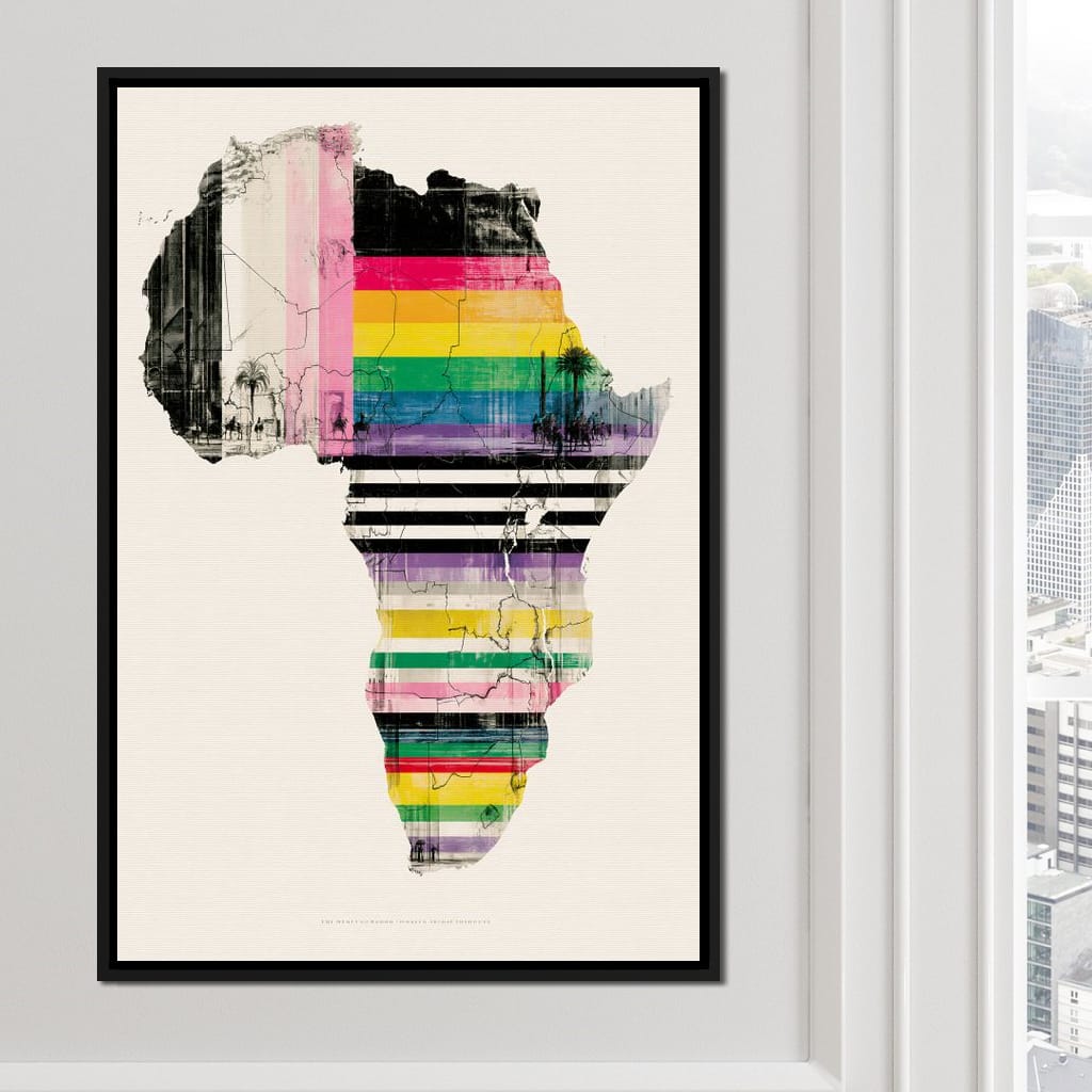 Vibrant Rhythms Across A Changing Continent Canvas Wall Art