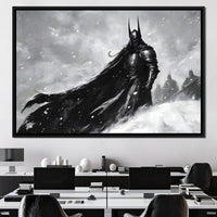Knight of Winter Shadows Canvas Wall Art