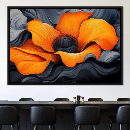 Flameflower Canvas Wall Art