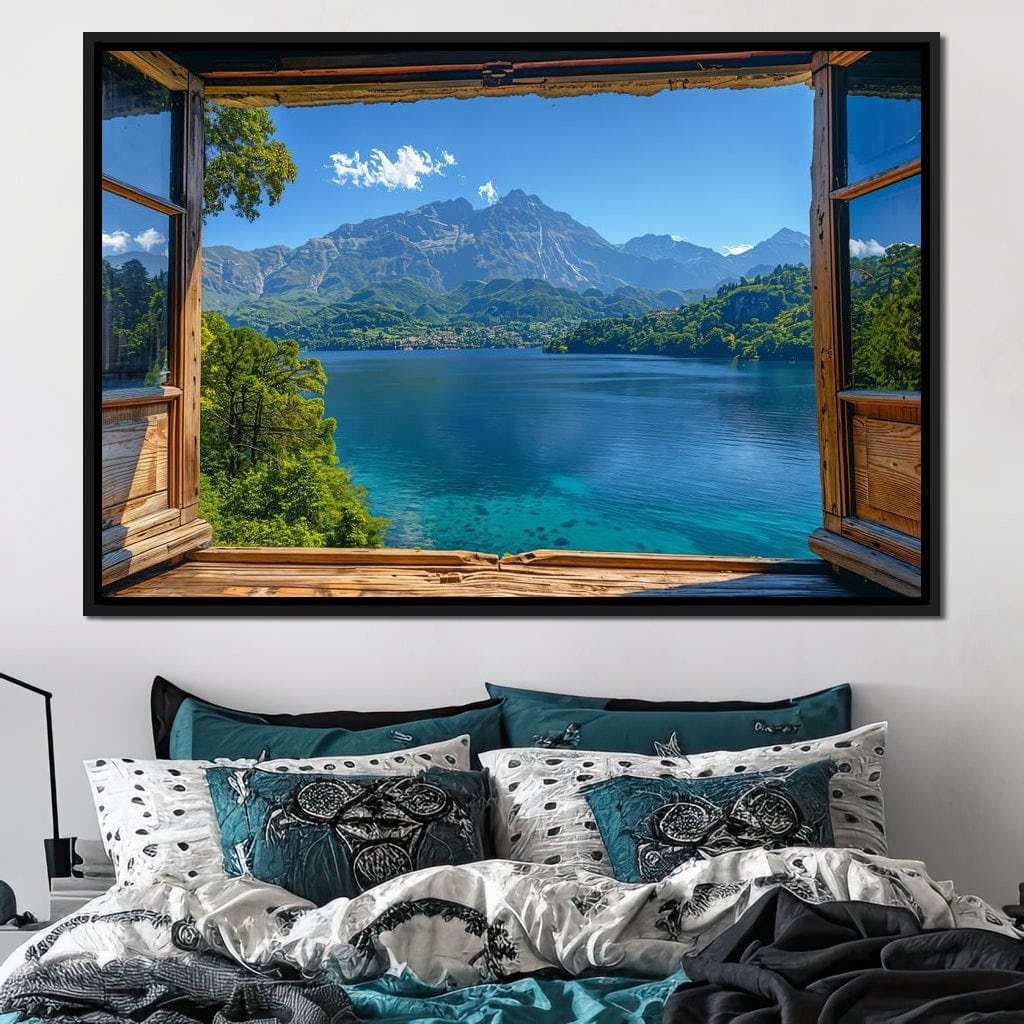 Lakeside Serenity Vista Canvas Wall Art