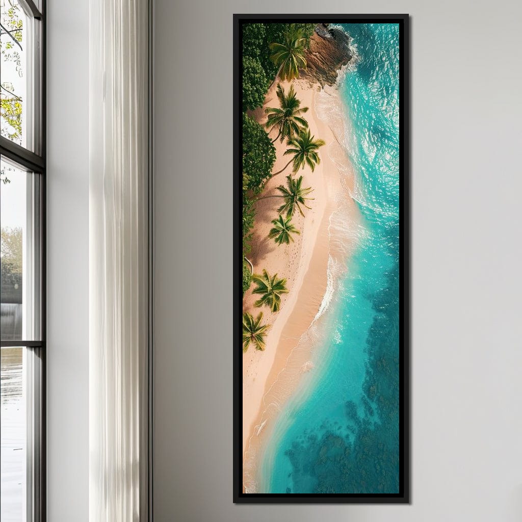Peaceful Paradise Beach Canvas Wall Art