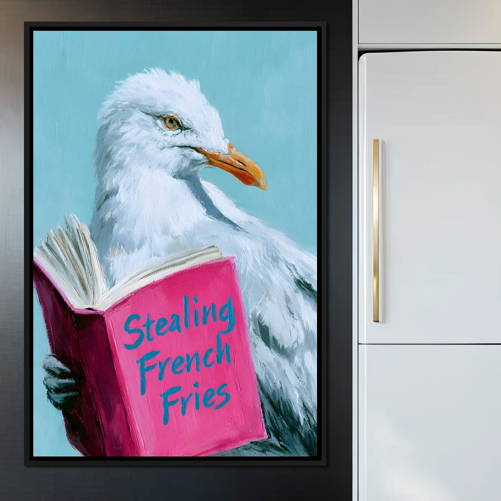 A Gull Studies The Culinary Arts Canvas Wall Art
