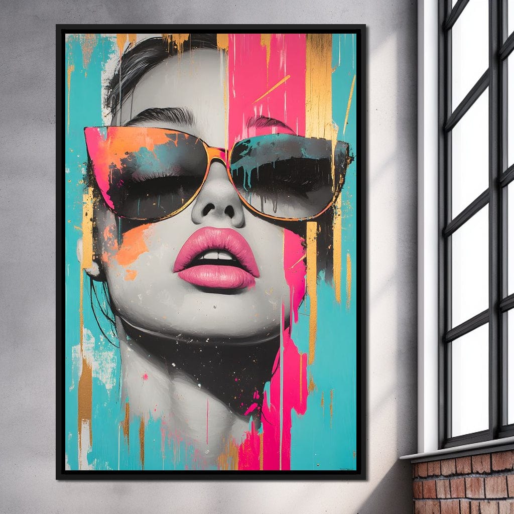 Electric Elegance Unveiled Canvas Wall Art