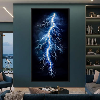 Lightning Storm Strike Canvas Wall Art