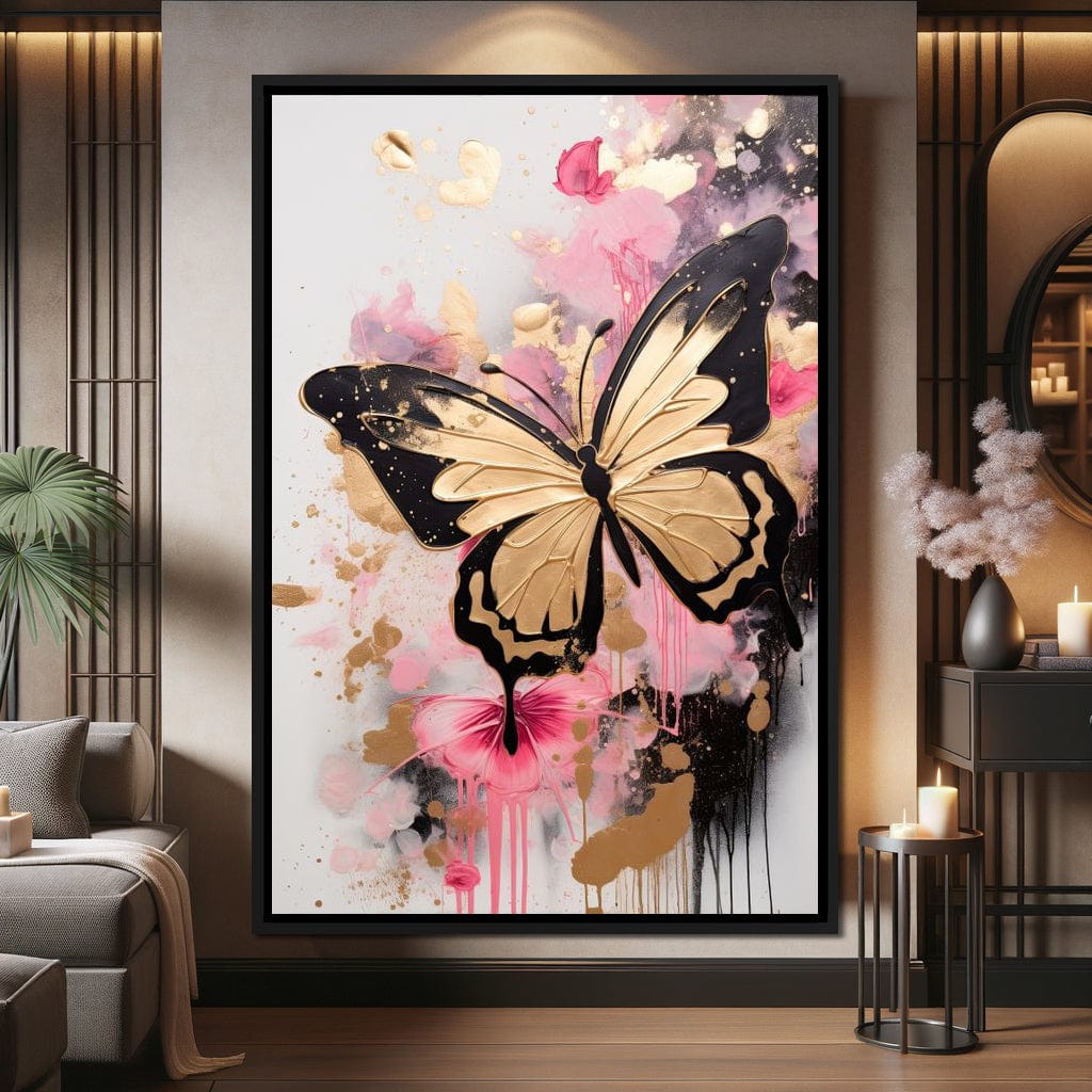 Dreamflight in Pink Hues Canvas Wall Art