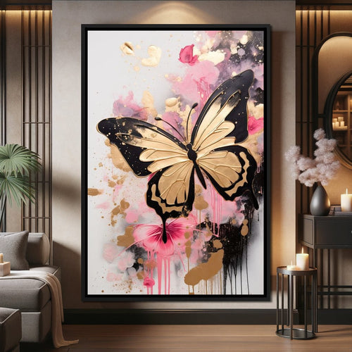 Dreamflight in Pink Hues Canvas Wall Art