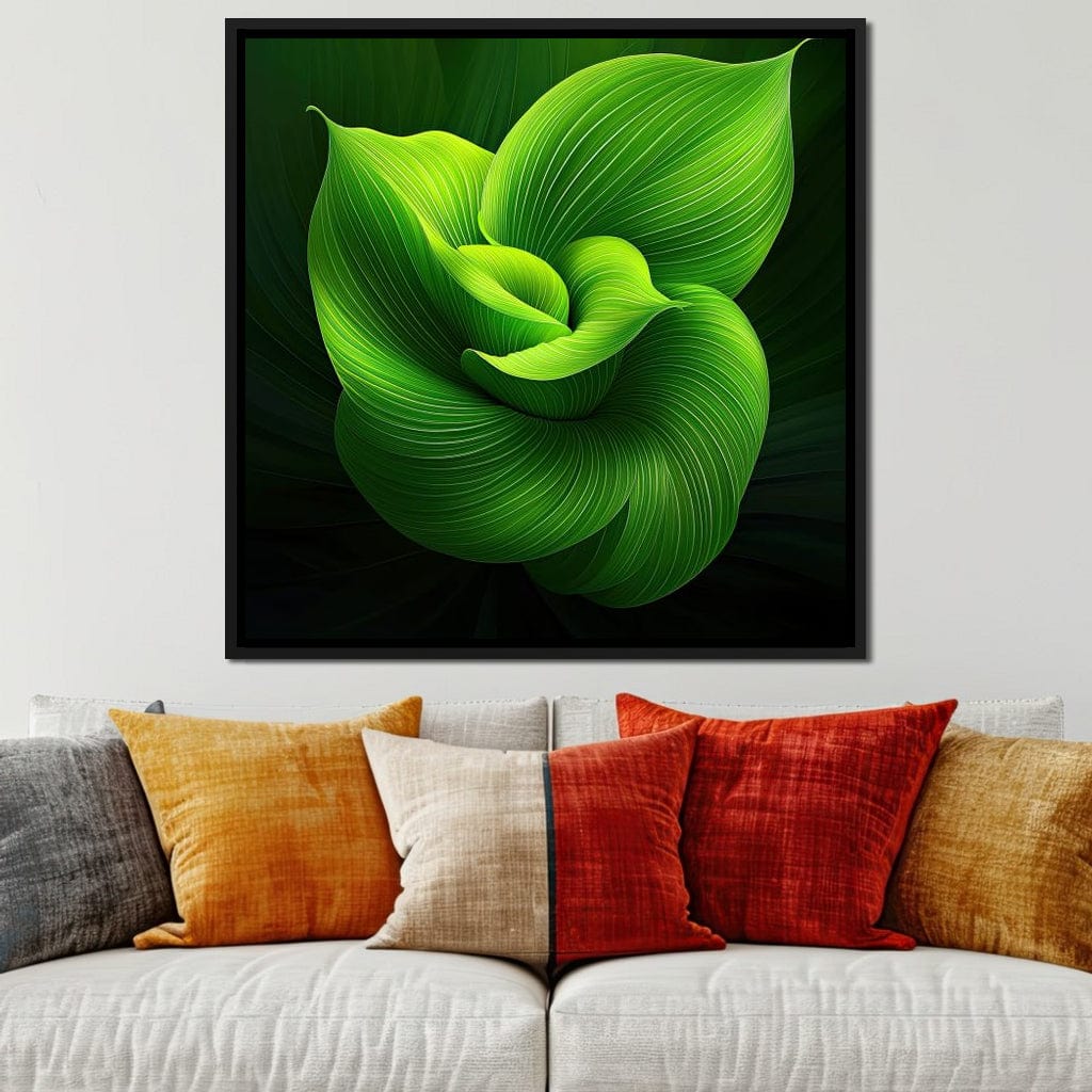Emerald Whispers Canvas Wall Art