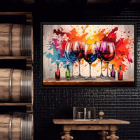 Sommelier's Symphony Canvas Wall Art