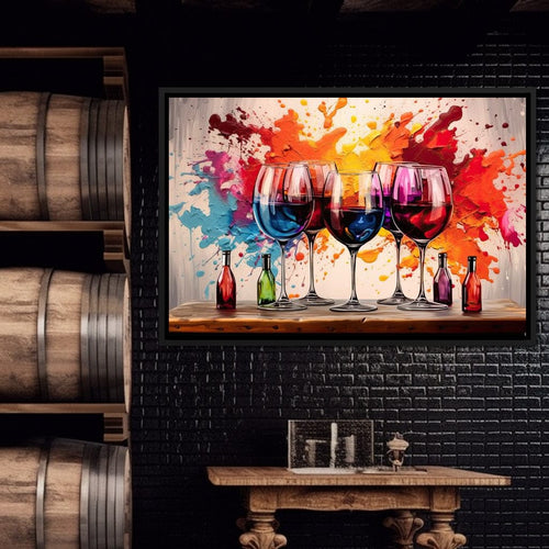 Sommelier's Symphony Canvas Wall Art