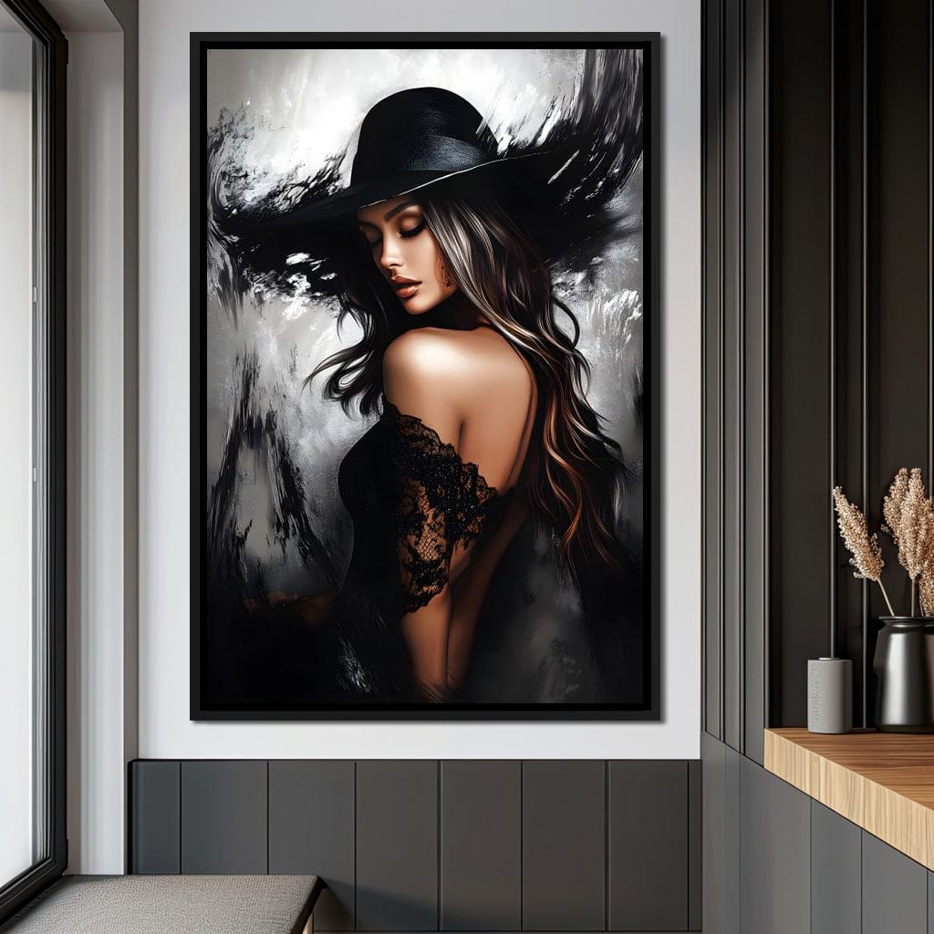 Noir Elegance Shadowscape Canvas Wall Art