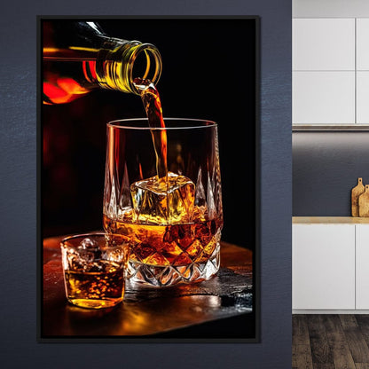 Whiskey's Prismatic Elegance Canvas Wall Art